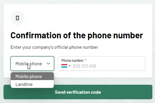 step 8 - contact phone number