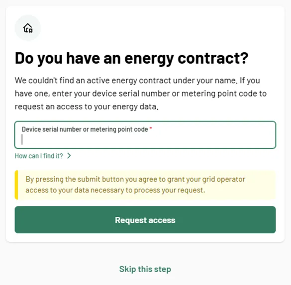 step 14 - energy contract